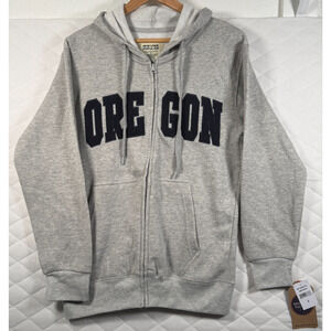 New York Popular Gray Oregon Zip-Up Hoodie Sweatshirt - Men's/Unisex Size XL